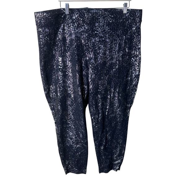 Torrid Premium Legging - Metallic Splatter Black Size 4X - Picture 11 of 12